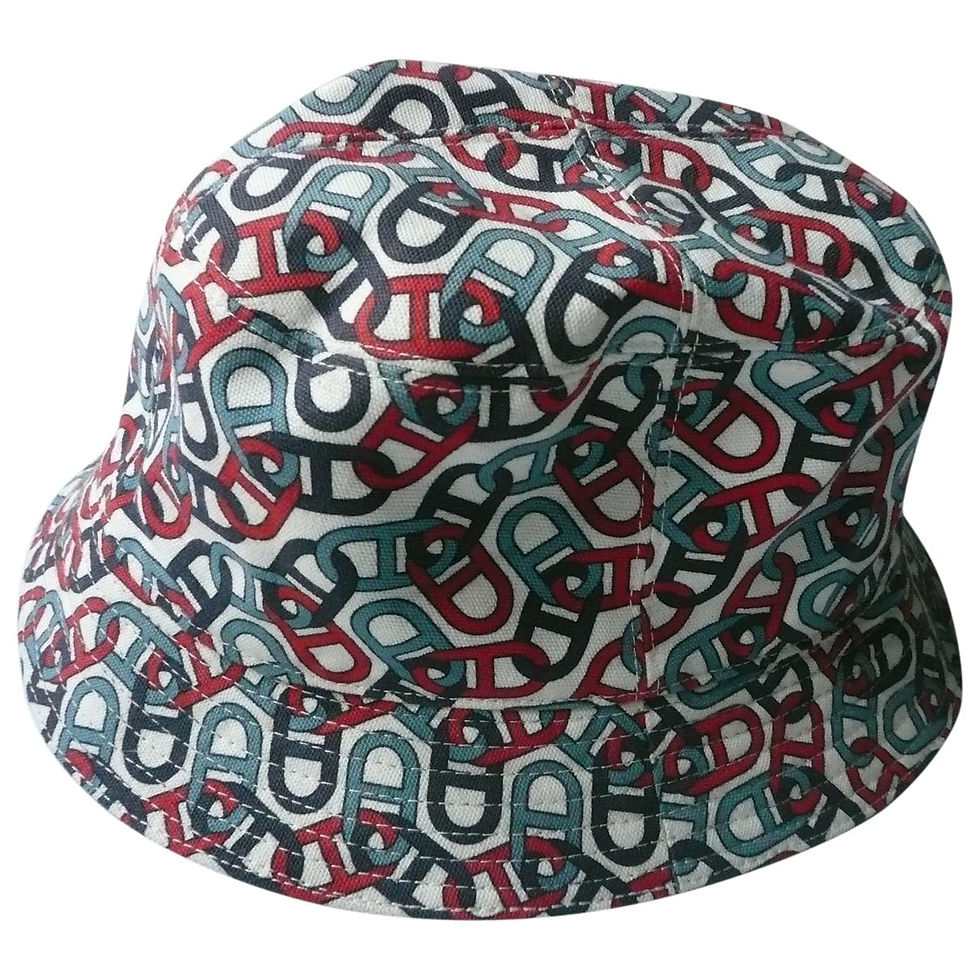 HERMES Bob coton « maillons » T60