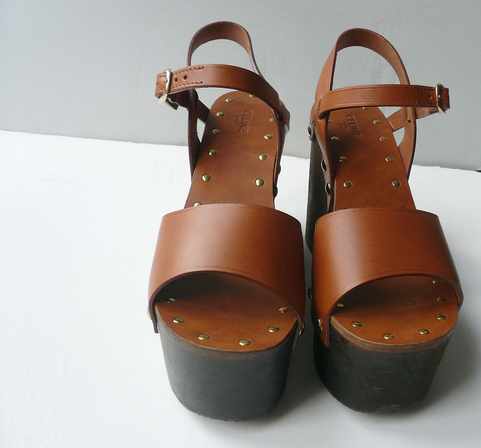 Miniature : CELINE Sandales 55 Wedge Triumph Etat Neuf T37 IT