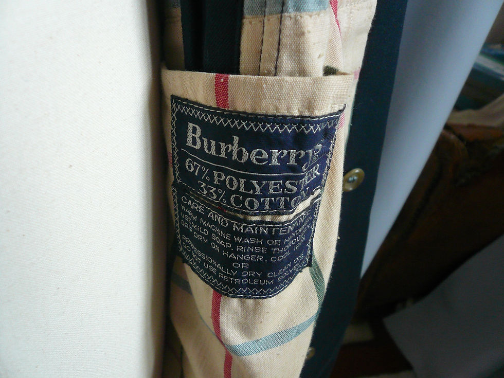 Miniature : BURBERRY Imperméable marine droit  mixte B.E T52