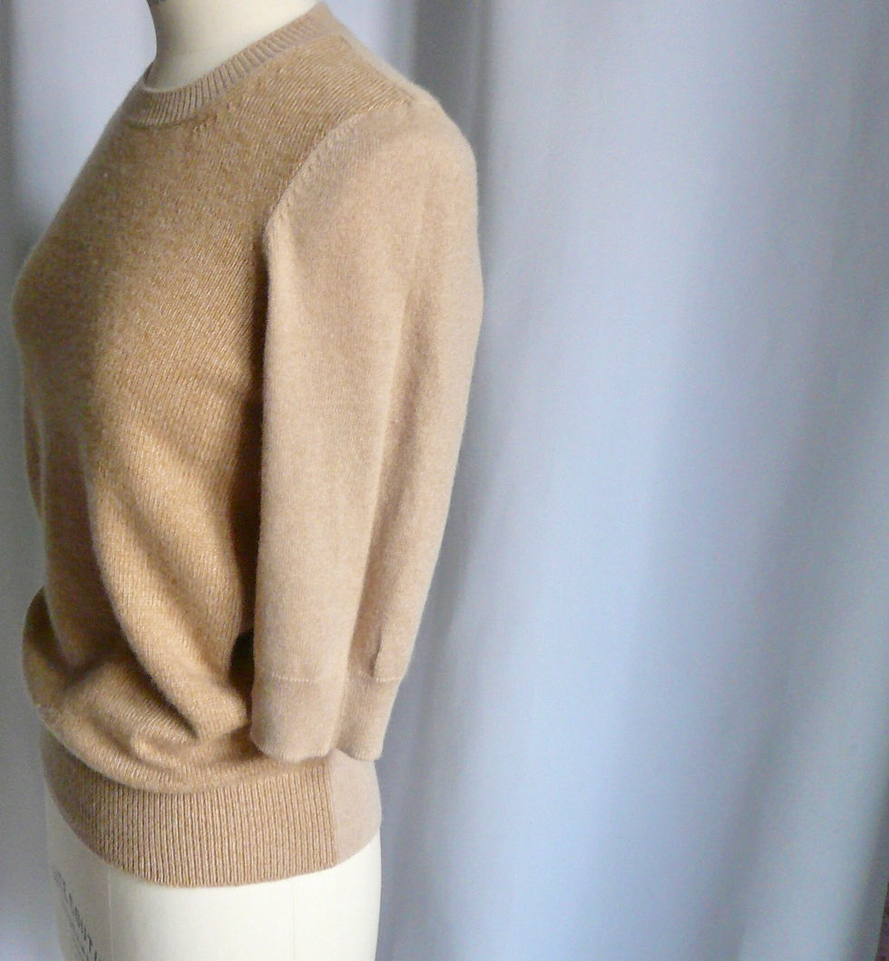 Miniature : BARRIE Pull cachemire beige gold S / TBE