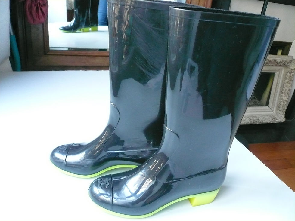 Miniature : CHANEL  Bottes de pluie caoutchouc T36 It