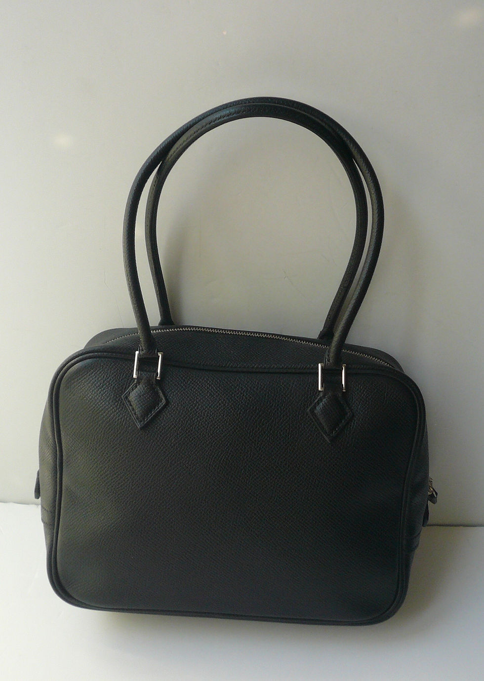 Miniature : HERMES  MINI PLUME VEAU EPSOM NOIR TBE