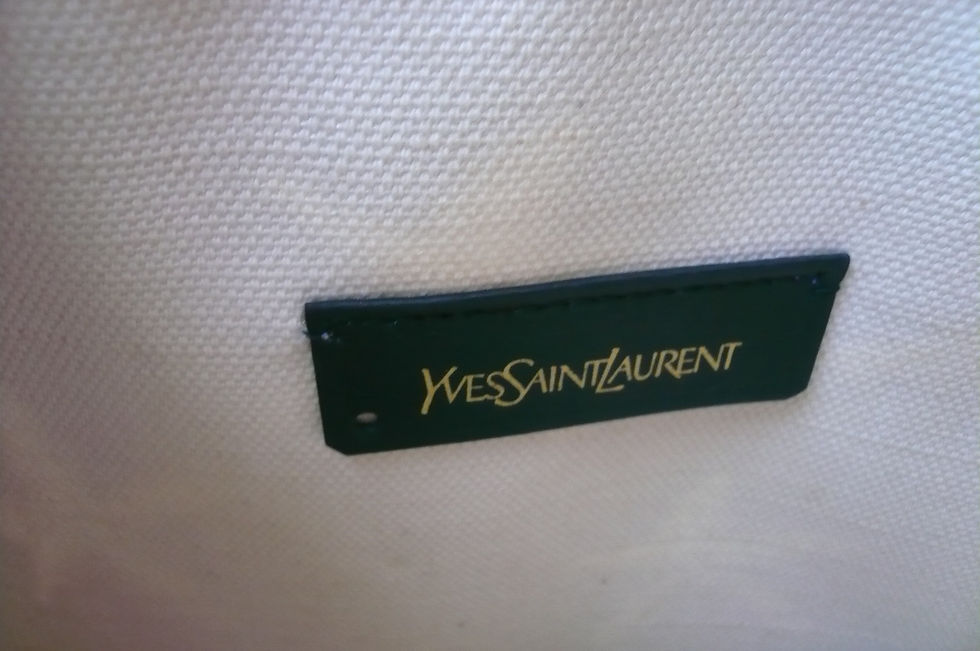 Miniature : YVES SAINT LAURENT Pochette Bleu foncé Coquillages TBE