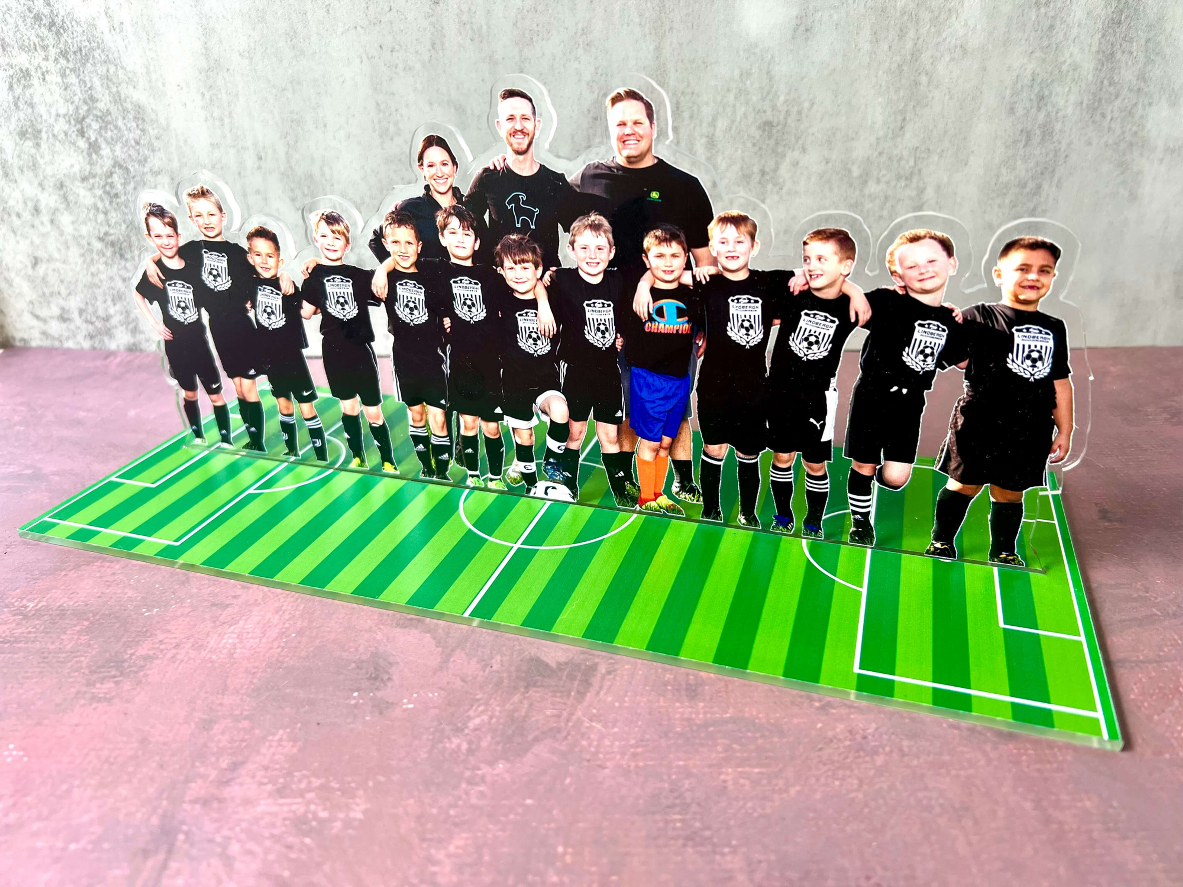 Sports Team Standup Acrylic Display