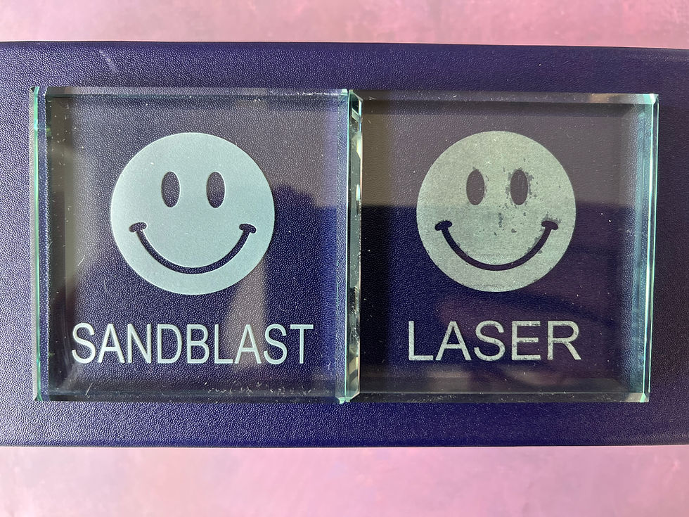 Why Sandblasting Produces a Better Engraving on Glass Than Laser