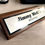 Thumbnail: personalized desk plates with wood desk wedge