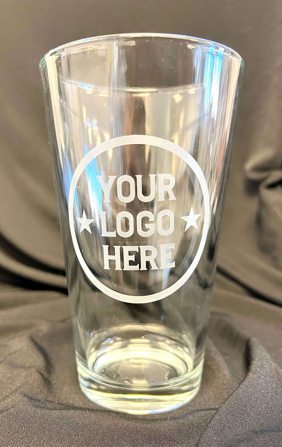 Thumbnail: engraved logo pint glasses