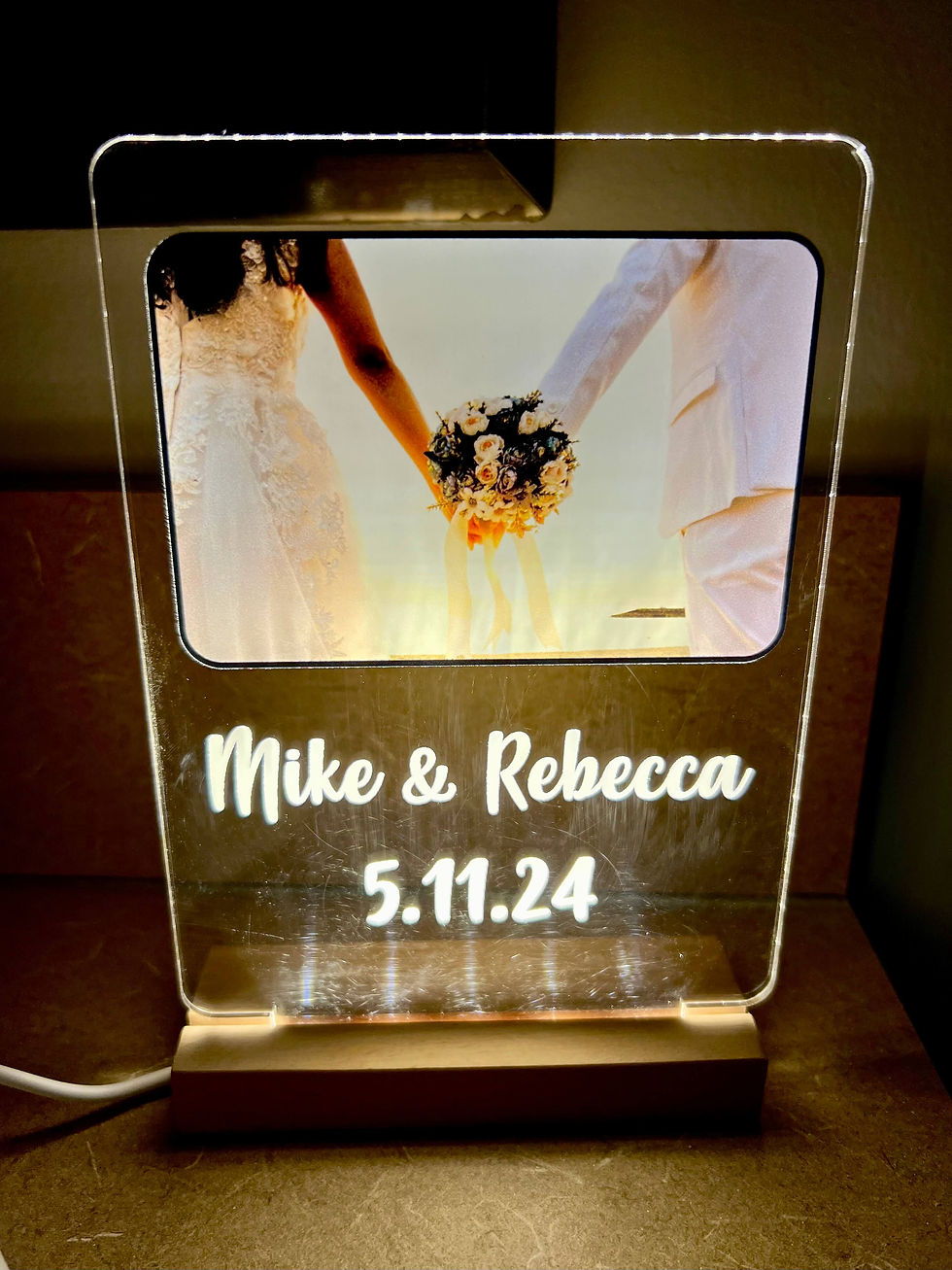 personalized photo acrylic led