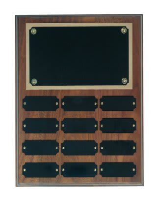 Walnut Perpetual Plaques Engraved