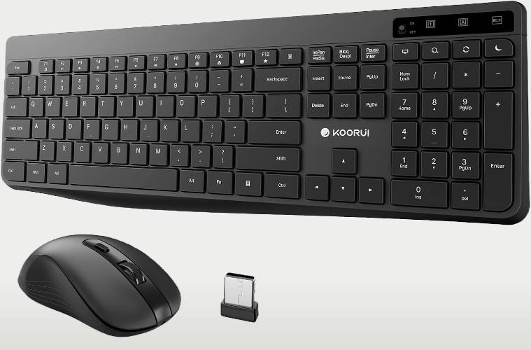 Wireless Keyboard and Mouse Combo