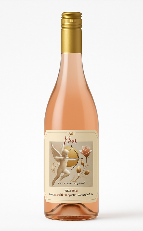 Noor: A Rosé Wine, made from 100% Merlot | Adi Wines