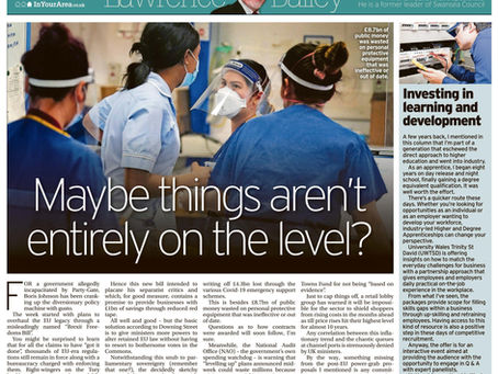 Maybe things aren't entirely on the level