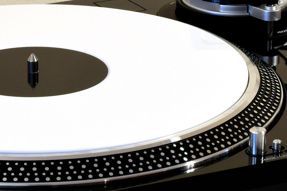 Thumbnail: Gloss White Acrylic Turntable Platter Mat