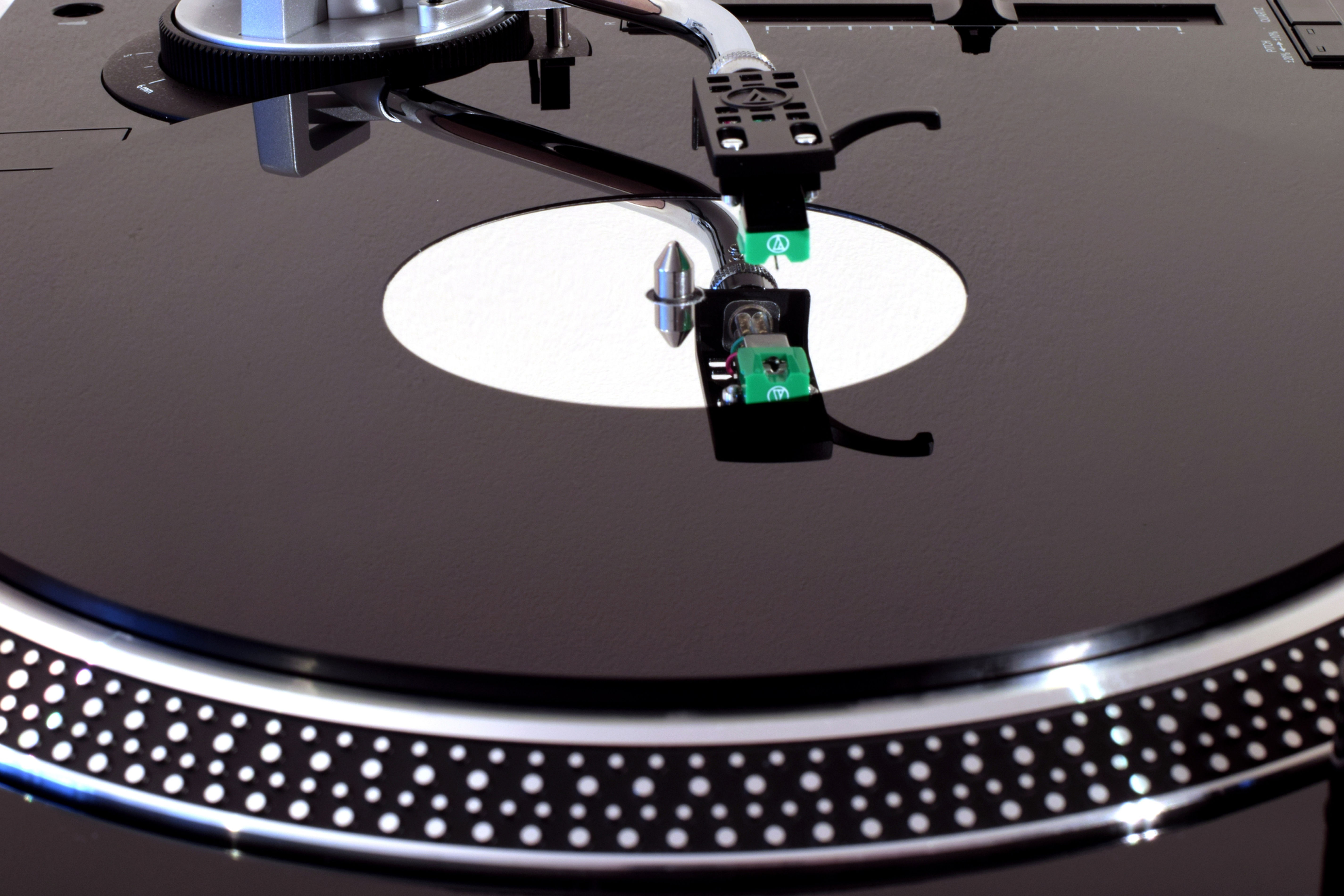 Audiophile Thickness Gloss Black & Mirror Acrylic Turntable Platter M