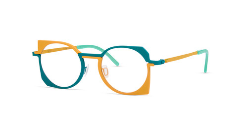 Yellow and blue glasses