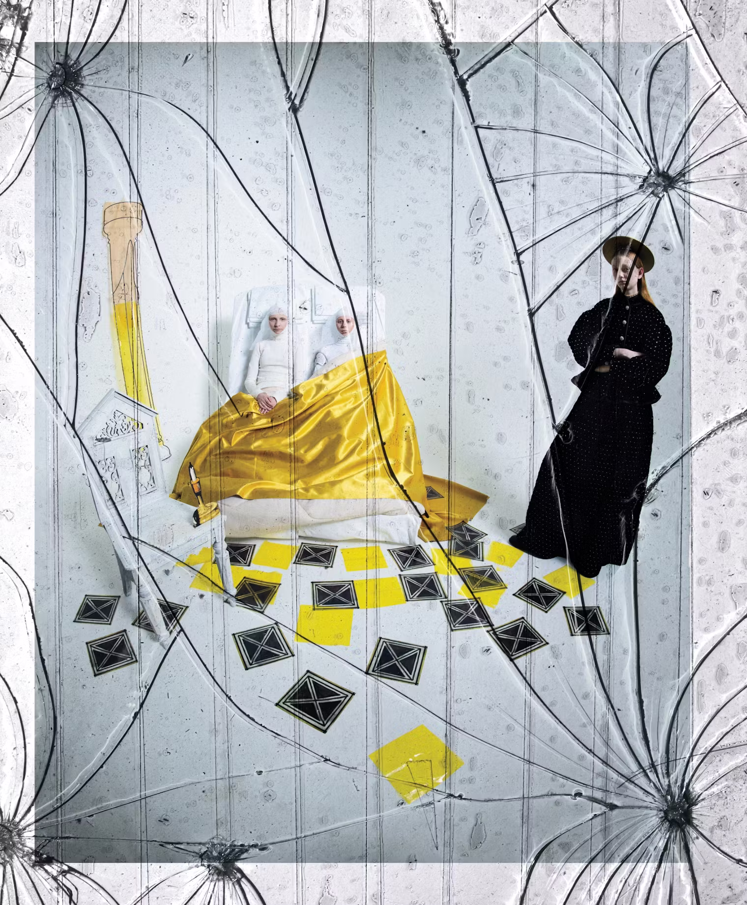 fotografía de Tim Walker donde aparecen tres mujeres 