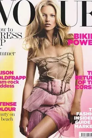 Kate Moss en la portada de Vogue para la edición de junio 2006