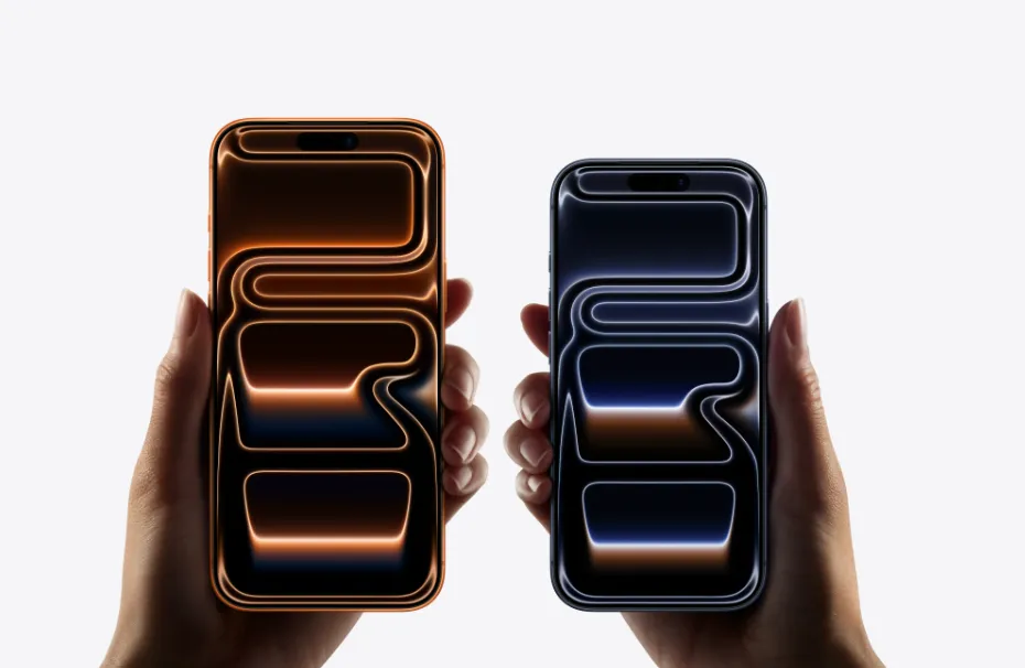 dos manos. Cada una sujeta un móvil