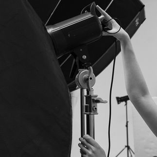Derrière les coulisses pour la photographie de produit