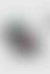 cuarto botes negros abiertos con la tapa al lado donde se observa el producto que hay en su interior y en el primero hay un pincel cogiendo un poco de producto