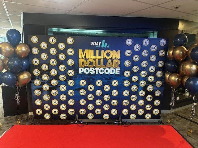 2DAY FM competition wall