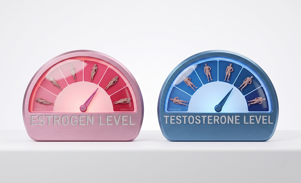 estrogeni e testosterone