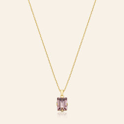 18 carati Oro - Collana con ciondolo Ametista - Catawiki 18 carati Oro - Collana con ciondolo Ametista - Catawiki