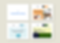 User interface for creating a new design library, showcasing thumbnail previews of templates for a range of industries.