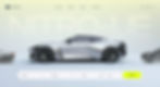 Sleek silver sports car on modern website with dropdown filters for brand, model, and price.