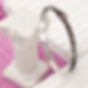 Silver White Stone Vida Bangle