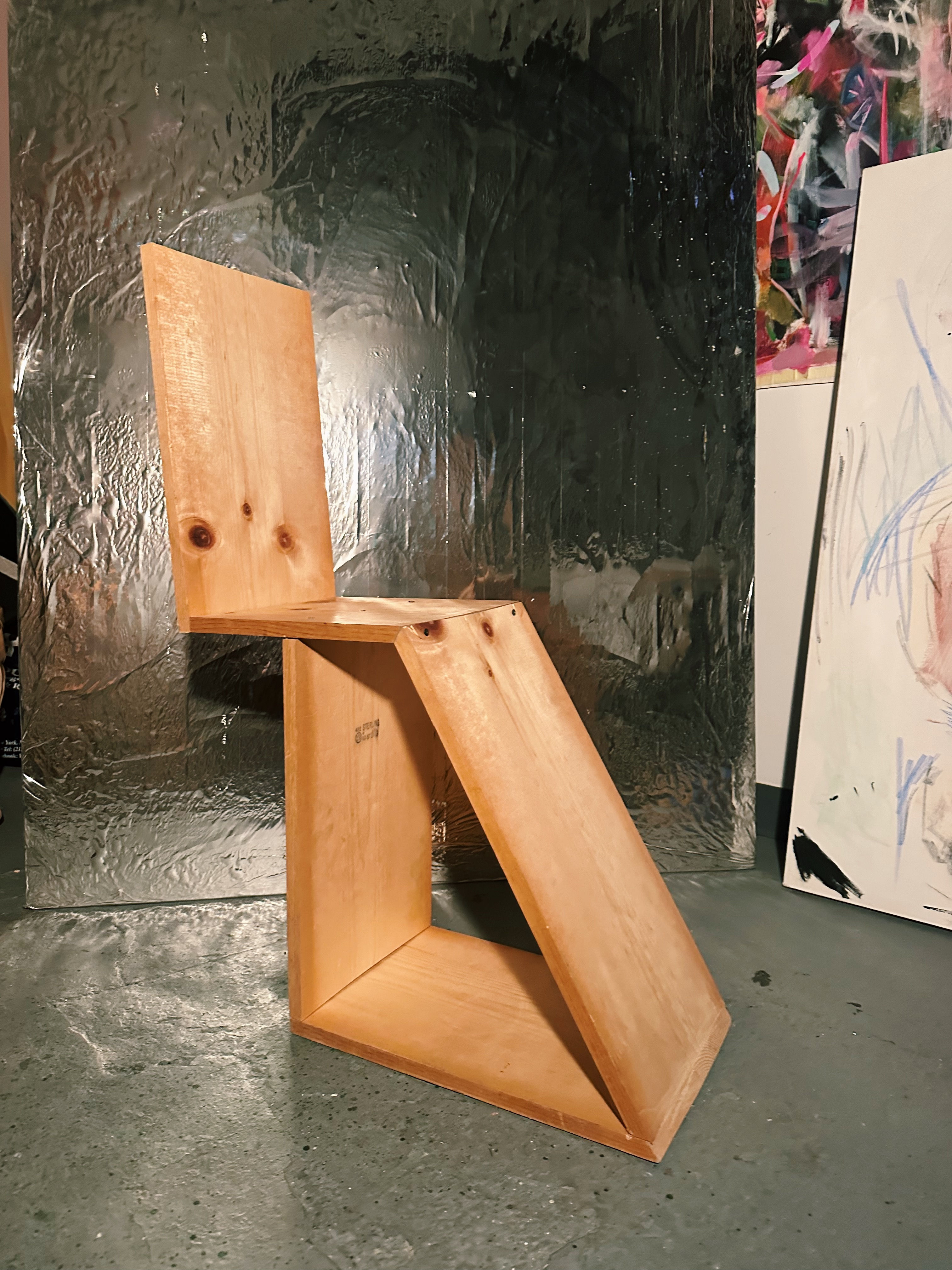 "Scrappy Dog" Wooden Chair