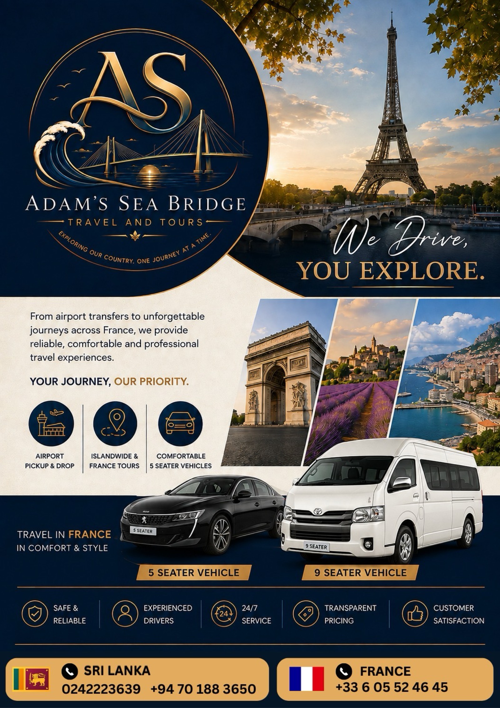 Service de transport et circuits touristiques - Adam's Sea Bridge