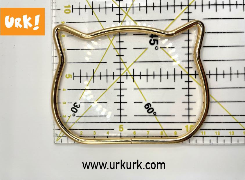 katteveske, sy veske med håndtak, metallhåndtak formet som katt, veskesøm utstyr, tilbehør til veske, sy veske selv