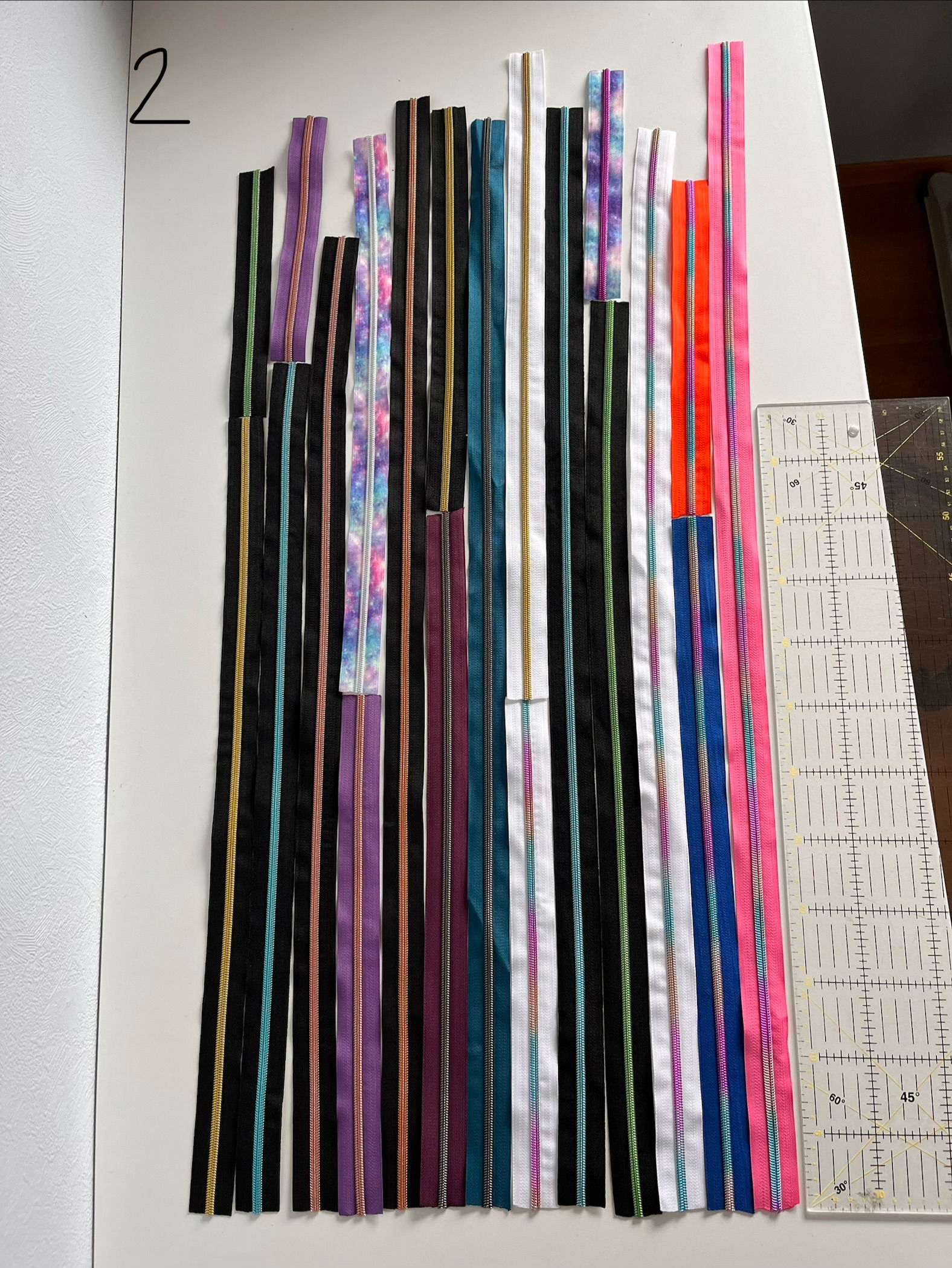 Restepakke 2: 11,4 meter glidelås