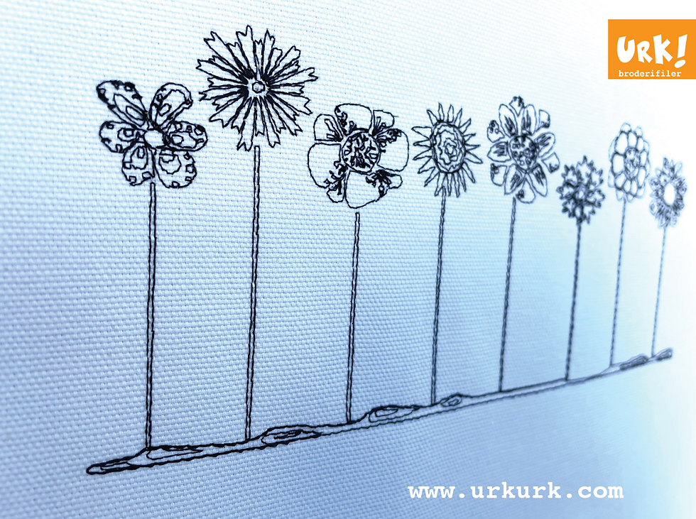 fil til maskinbroderi blomst, enkelt broderi maskin, maskinbroderi en farge, håndtegnet blomster broderi, broderifil maskin