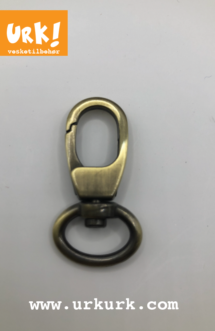 Miniatyrbilde: karabinkrok til veske, liten karabinkrok, vesketilbehør, veskemetall, veskeutstyr, bronse karabinkrok, urk veske deler, krok