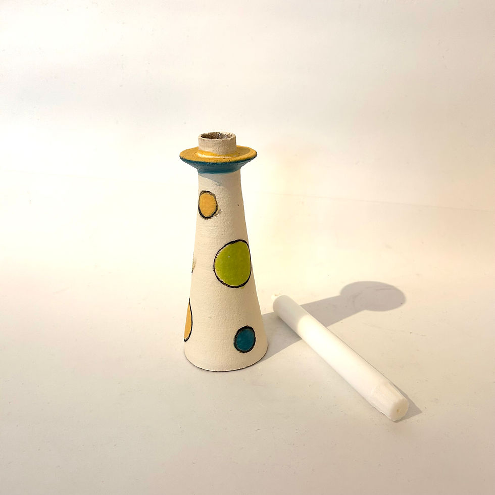 Miniatyrbilde: Lysestake med prikker