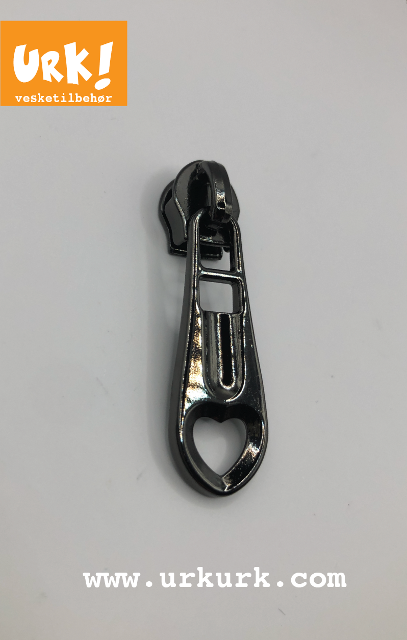 Miniatyrbilde: vesketilbehør, gunmetal drager glider, glider til glidelås metervare, hjerte glidelås, glidelås rull drager trekker glider