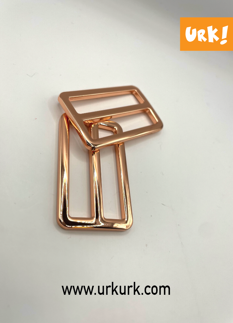 Miniatyrbilde: rosegull reimstrammer rosegull veskeutstyr, rosegold veskeutstyr, rosegull vesketilbehør, reimstrammer 38 mm 1,5 inch, urk