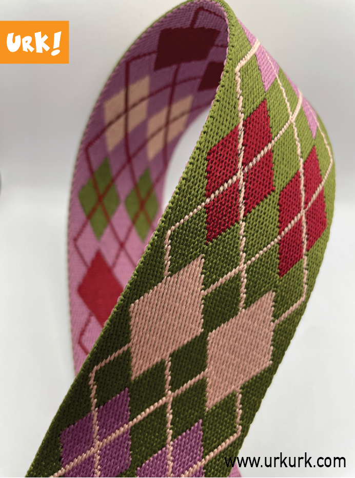 Miniatyrbilde: fargerikt bånd til veske, vesketilbehør, veskeutstyr, bredt bånd skulderreim, sy veskereim, bånd til veske, urk vesketilbehør