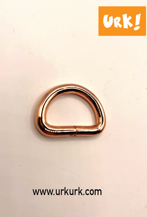 Miniatyrbilde: d-ring, liten ring, d-ring til veske, veskemetall, vesketilbehør, sytilbehør, syutstyr veske, hvordan sy veske, metall sy