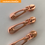 Miniatyrbilde: rosegull glider drager glidelås, rosegold vesketilbehør, glider til glidelås i metervare, sy med glidelås i metervare, urk