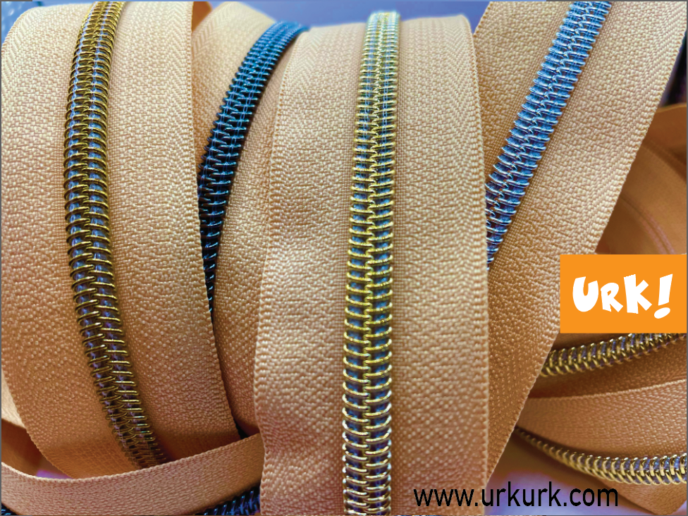 beige glidelås, beige metervare glidelås, beige nylonglidelås, metervare glidelås, glidelås til veske, meterglidelås