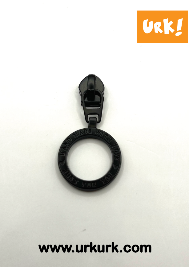 Miniatyrbilde: Glider med tekst "Hand made with love - just for you" i ring #5