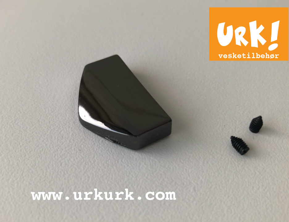Miniatyrbilde: Gunmetal endestykke til glidelås, svart metall gunmetal vesketilbehør, stopper til glidelås, utstyr til veskelaging, sy veske