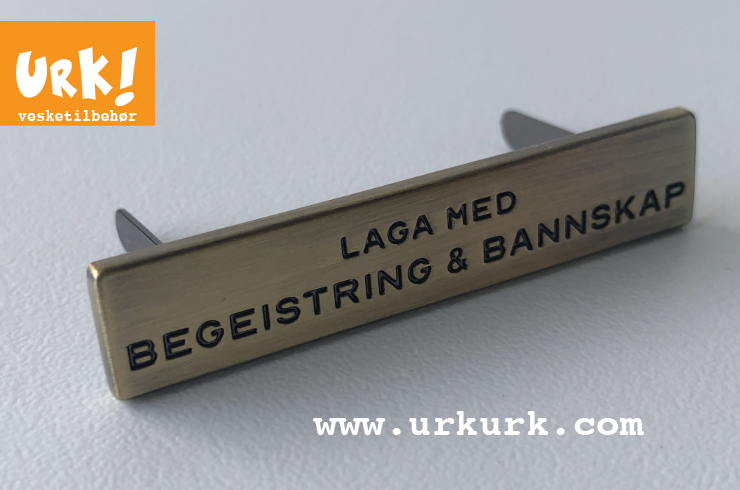 Miniatyrbilde: vesketilbehør, metall til veske, veskemetall, skilt til veske, merke til veske, utstyr til veske, hvordan sy veske, urk veske