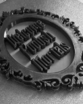 A 3D-printed gothic piece by Vixen 3D Prints
