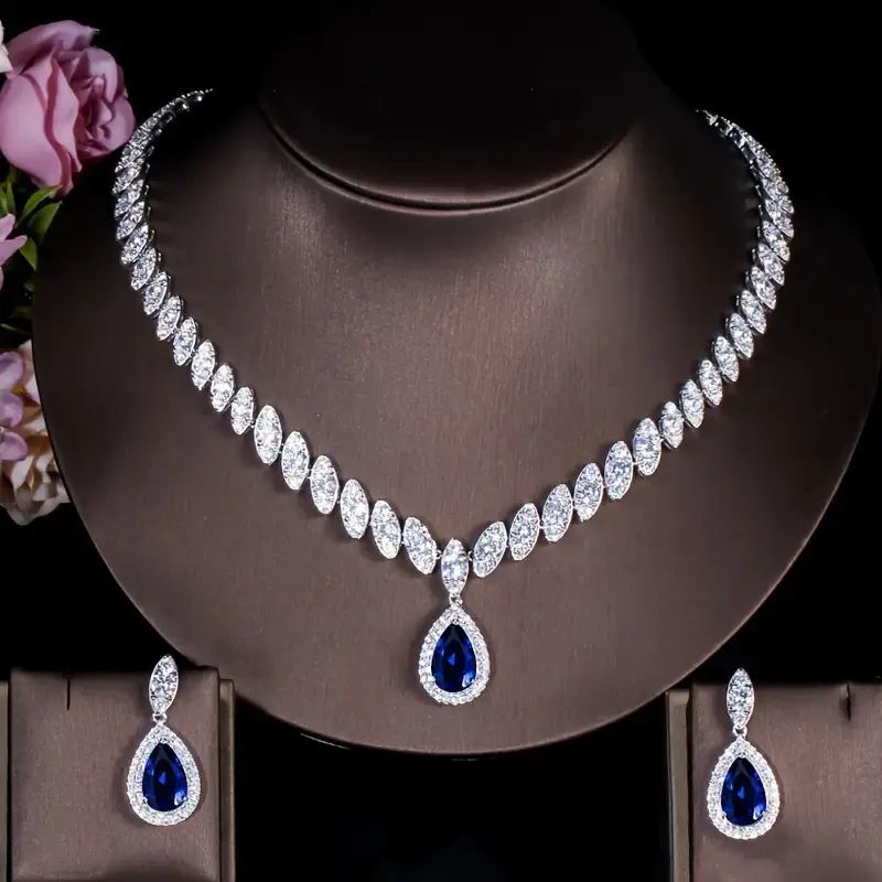 Thumbnail: Elegant 3pcs Jewelry Set for Women