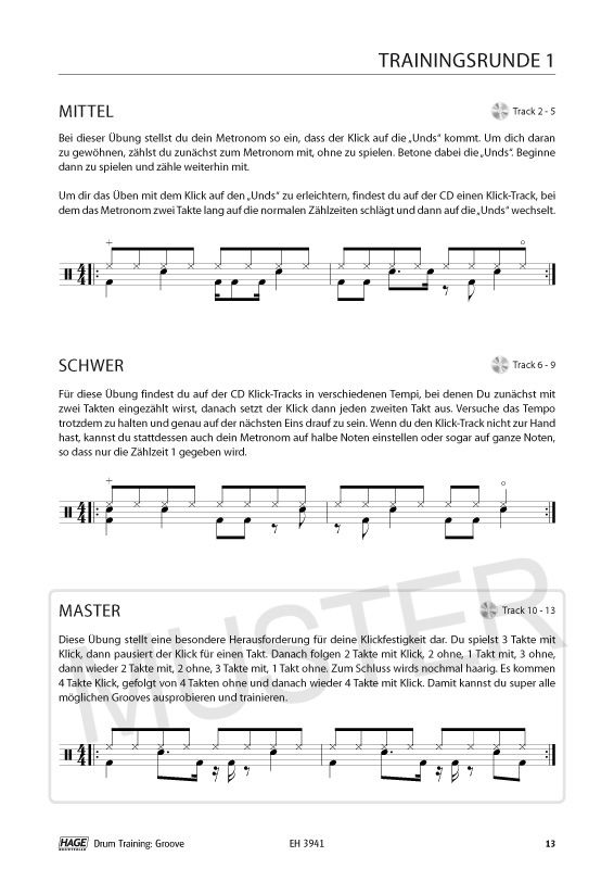 Thumbnail: Textbook: Drum Training Groove (with CD and DVD)