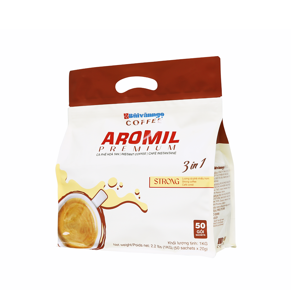 Thumbnail: IBVN Aromil Strong 3in1 Instant Milk Coffee 50 sachets - 2.2lbs (1kg)